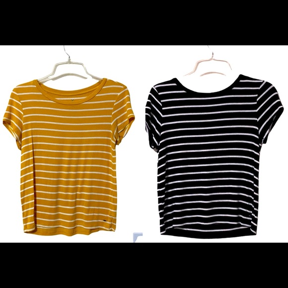 American Eagle Outfitters Tops - Soft & Sexy Women’s Size Small Striped Short Sleeve Shirt Bundle.
